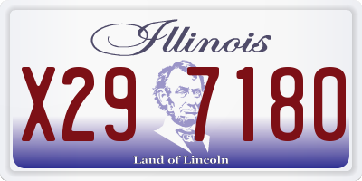 IL license plate X297180