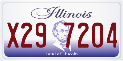 IL license plate X297204