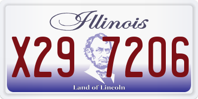 IL license plate X297206