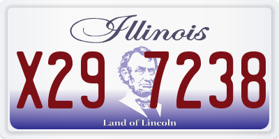 IL license plate X297238