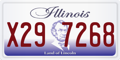 IL license plate X297268