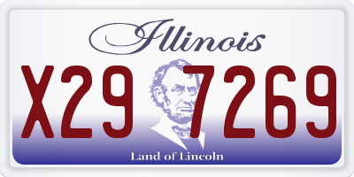 IL license plate X297269