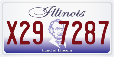 IL license plate X297287