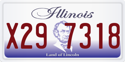 IL license plate X297318