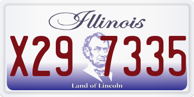 IL license plate X297335