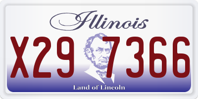 IL license plate X297366