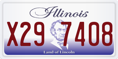IL license plate X297408