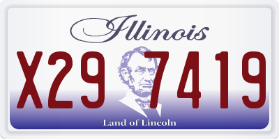 IL license plate X297419