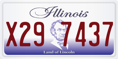 IL license plate X297437