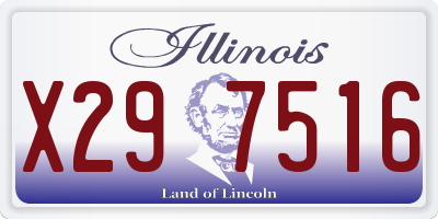 IL license plate X297516