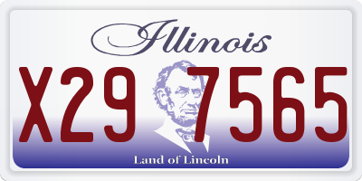 IL license plate X297565