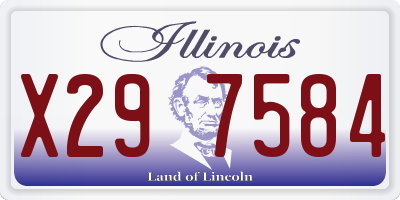 IL license plate X297584