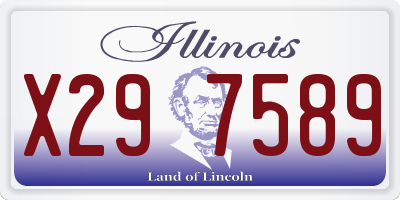 IL license plate X297589