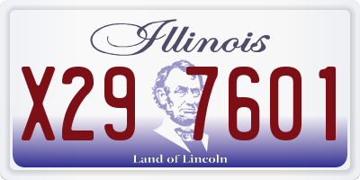 IL license plate X297601