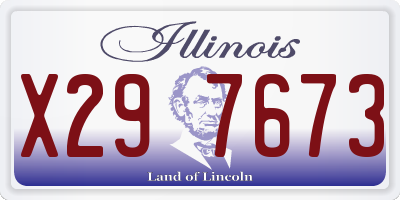 IL license plate X297673