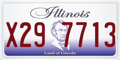 IL license plate X297713