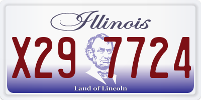 IL license plate X297724