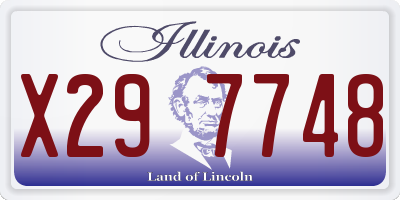 IL license plate X297748