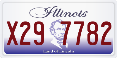 IL license plate X297782