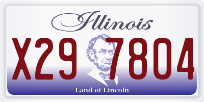IL license plate X297804
