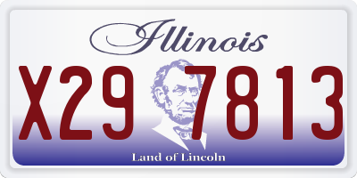 IL license plate X297813