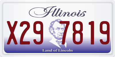 IL license plate X297819