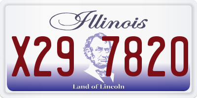 IL license plate X297820