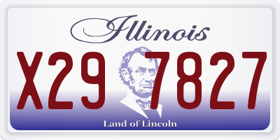 IL license plate X297827