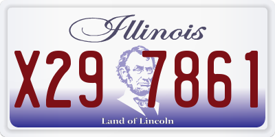 IL license plate X297861