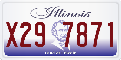 IL license plate X297871