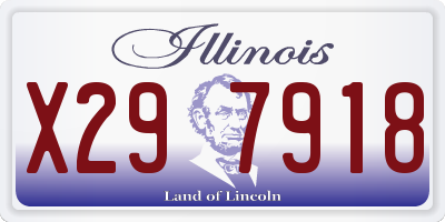 IL license plate X297918
