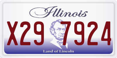 IL license plate X297924