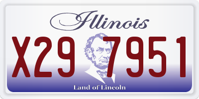 IL license plate X297951