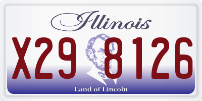 IL license plate X298126