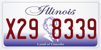 IL license plate X298339