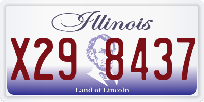 IL license plate X298437