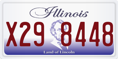 IL license plate X298448