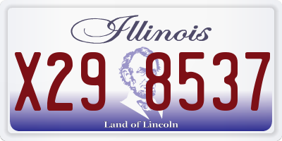 IL license plate X298537