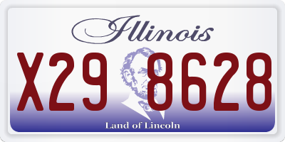 IL license plate X298628