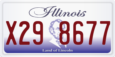 IL license plate X298677