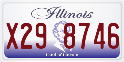 IL license plate X298746
