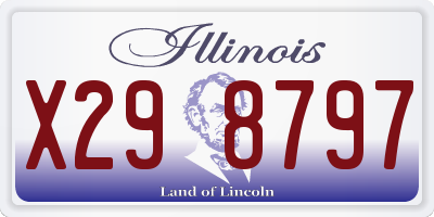 IL license plate X298797