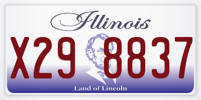 IL license plate X298837
