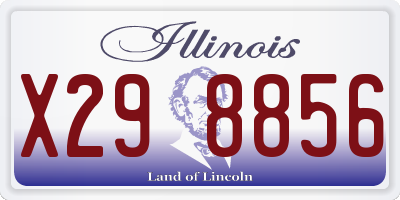 IL license plate X298856
