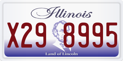 IL license plate X298995
