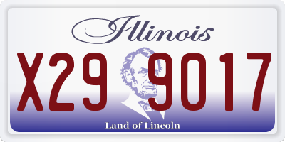 IL license plate X299017