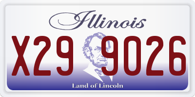 IL license plate X299026