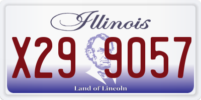 IL license plate X299057