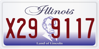IL license plate X299117