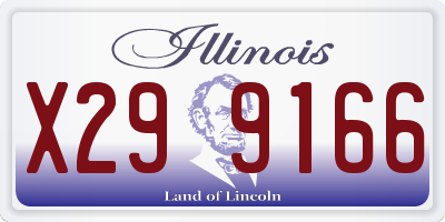 IL license plate X299166